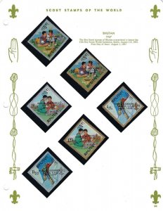 1967 Bhutan Boy Scout World Jamboree Idaho K-line album