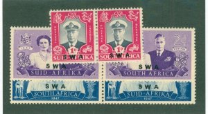SOUTH WEST AFRICA 156-8 USED BIN$ 1.00