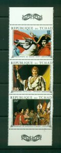 Chad #C63B (1970 Napoleon strip) VFMNH  CV $14.00