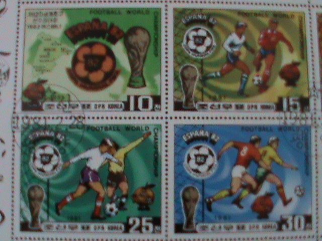 ​KOREA 1981-SC#2031a WORLD CUP SOCCER CHAMPIONSHIPS-CTO-SHEET-VF-LAST ONE