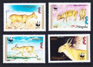 Mongolia WWF Saiga 4v 1995 MNH SC#2209-2212 SG#2497-2500 MI#2562-2565