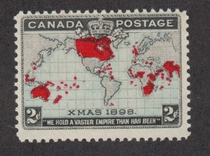 Canada Sc 86 MLH. 1898 2c Imperial Penny Postage, blue oceans, VLH.