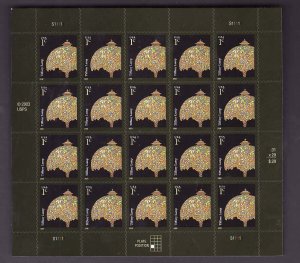 USA-Sc#3749A- id12-unused NH sheet-Tiffany Lamp-2008-