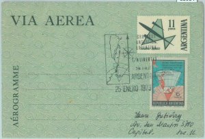 85964 - ARGENTINA - POSTAL HISTORY - STATIONERY Aerograme 1973 ANTARCTIC