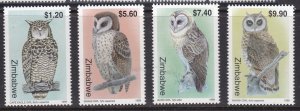 Zimbabwe, Fauna, Birds, Owls MNH / 1999