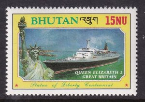 Bhutan 580 Statue of Liberty Ship MNH VF