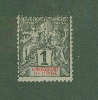 FRENCH INDIA 1 MH BIN $1.40