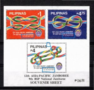 Philippines 1991 MNH Sc 2092a souvenir sheet VARIETY