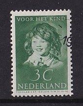 Netherlands  #B99  cancelled  1937   Child welfare 3c  Frans Hals