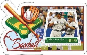 Stamps. Sports Baseball Cabo Verde 2021 year , 6 blocks  perforated