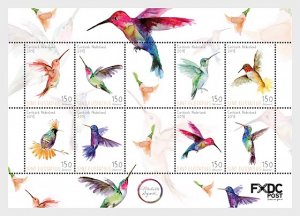 Caribbean Islands Netherlands 2018. - Humming Birds (St. Eustatius) Miniature Le