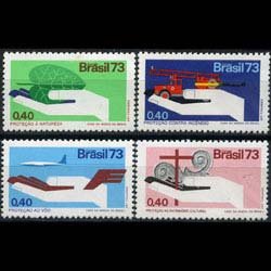 BRAZIL 1973 - Scott# 1304-7 Safety Set of 4 NH