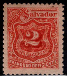 El Salvador Scot J18 MH* postage due stamp