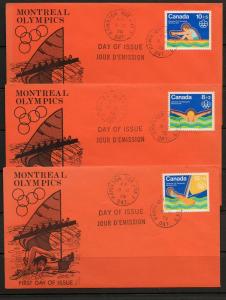 Canada B4-6 Olympics FDC Cacheted unaddr  D824