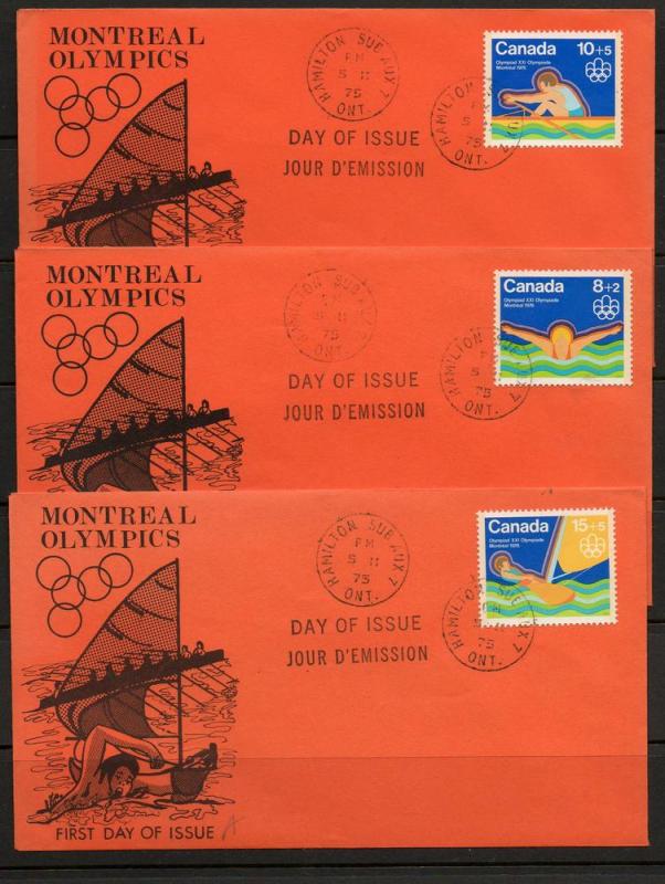 Canada B4-6 Olympics FDC Cacheted unaddr  D824