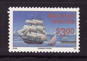 Marshall Islands-Sc#466-unused NH-Sailing Ships-Schooner Victorial-1993-5-