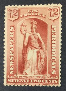 MOMEN: US STAMPS #PR68 RED MINT OG H $1,250 LOT #48435