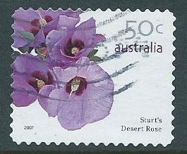 Australia SG 2765 perf 11½  Used   Sturt’s Desert Rose