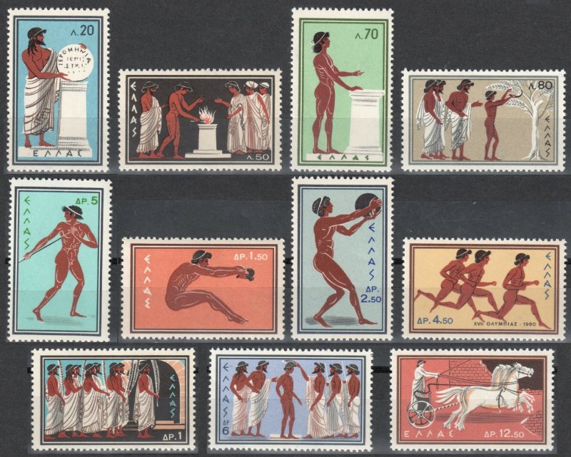 1960 Greece 734-744 1960 Olympic Games in Rome 30,00 €