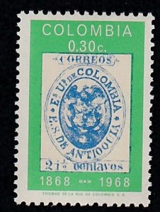 Colombia # 784, Antioquin 1st Stamp Centennial, Mint NH,