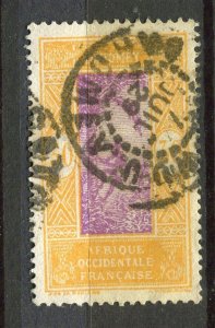 FRENCH COLONIES; DAHOMEY 1920s-30s early Pictorial issue 30c. fine Postmark