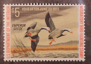 Scott RW39 1972 $5.00 Duck Stamp MNH Nice Stamp SCV - $30.00