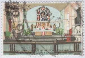 Jamaica 1997 used Sc 861 $2 High Altar, Kingston Church of St. Thomas