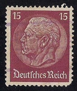 Germany #423 15pf President Paul Von Hindenburg used VF