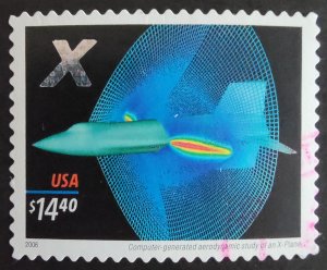 2006 Express Mail - X-Plane stamp, used.