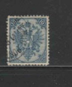 BOSNIA & HERZEGOVINA #7 1879 10n COAT OF ARMS F-VF USED m