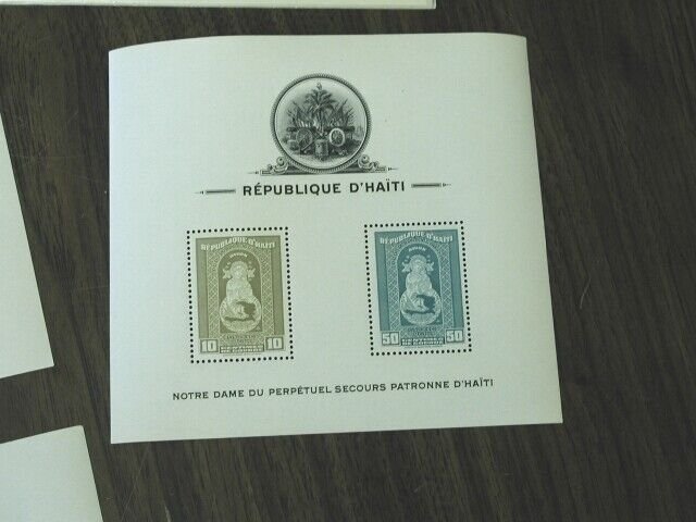 Haiti Stamps # C19--21A Perf Imperf Souvenir Sheet