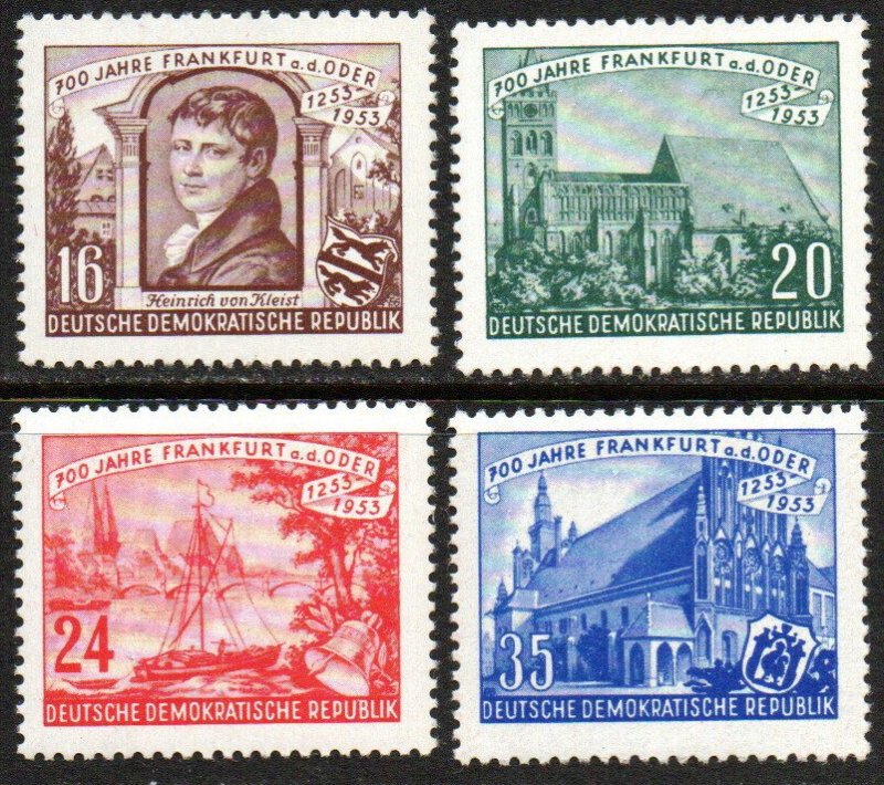 German Democratic Republic Sc #151-154 Mint Hinged