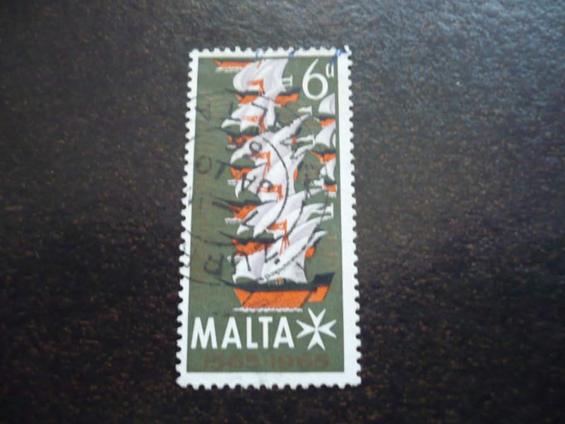 Stamps - Malta - Scott# 336 - Used Part Set of 1 Stamp