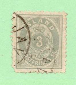 Iceland - Sc# 5 Used / pulled corner perf         -          Lot 0324245