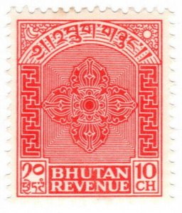 (I.B) Bhutan Revenue : Duty Stamp 10c