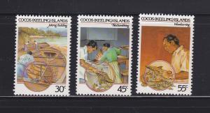 Cocos Islands 126-128 Set MNH Crafts (A)