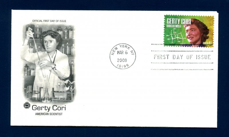 Sc. 4224 Gerty Cori Biochemist FDC - Postal Commemorative Society 