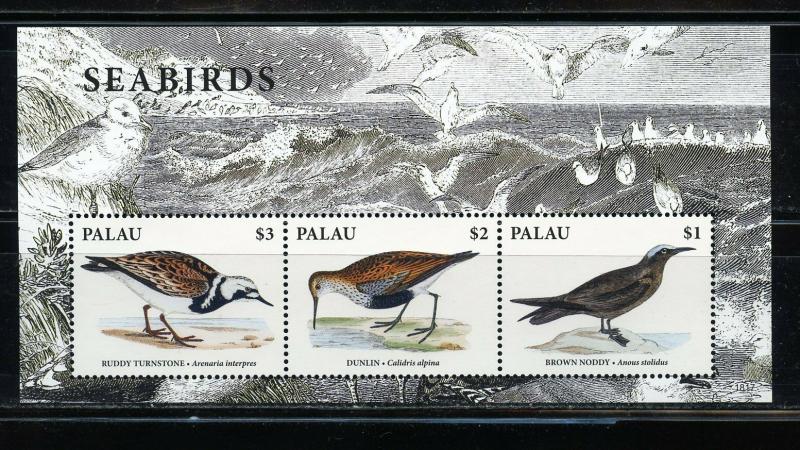 PALAU 2019  SEABIRDS SHEET OF SIX  MINT NEVER HINGED 