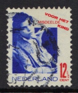 Netherlands  #B53  used  1931  child welfare 12 1/2c