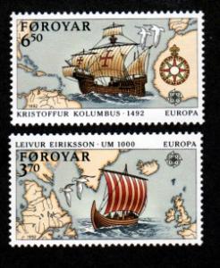 Faroe Islands # 236-237 Mint NH Europa!