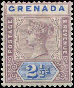 Grenada SC# 42 SG# 51 Victoria 2-1/2d MVLH