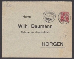 SWITZERLAND 1908 cover AMBULANT cds -  to ZUG...............................Q597