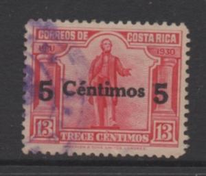 Costa Rica Scott #  209   USED  singles