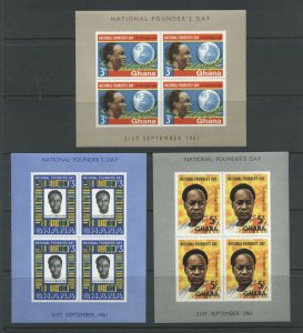 Ghana 104a-106a MNH cgs