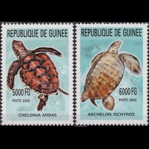 GUINEA 2005 - Turtles Set of 2 NH