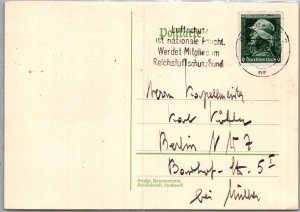 GERMANY POSTAL HISTORY POSTCARD  ADDR CANC BERLIN YR'1935