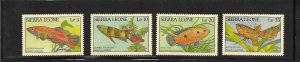 FISH - SIERRA LEONE #959-962  MNH