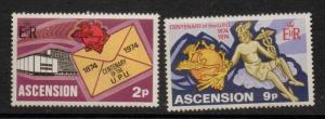 ASCENSION SG180/1 1974 U.P.U MNH 