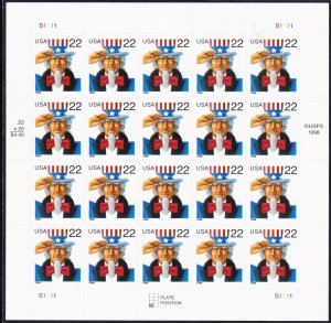 3259 Sheet of 20, MNH, XF