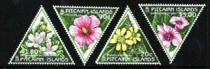 Pitcairn-Sc#488-91- id11- unused NH set-Flowers-1998-